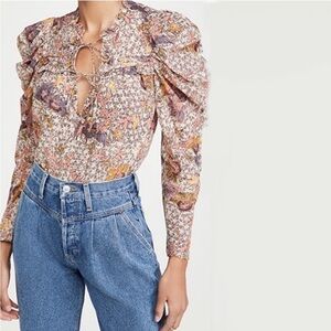 ULLA Johnson Floral Remy Blouse